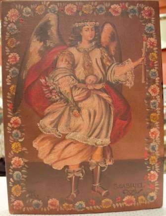 Pintura de angel. San Gabriel