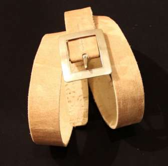 Lonja. Belt with a pure silver buckle