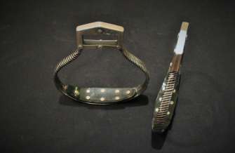 Stirrups  pure silver damascene